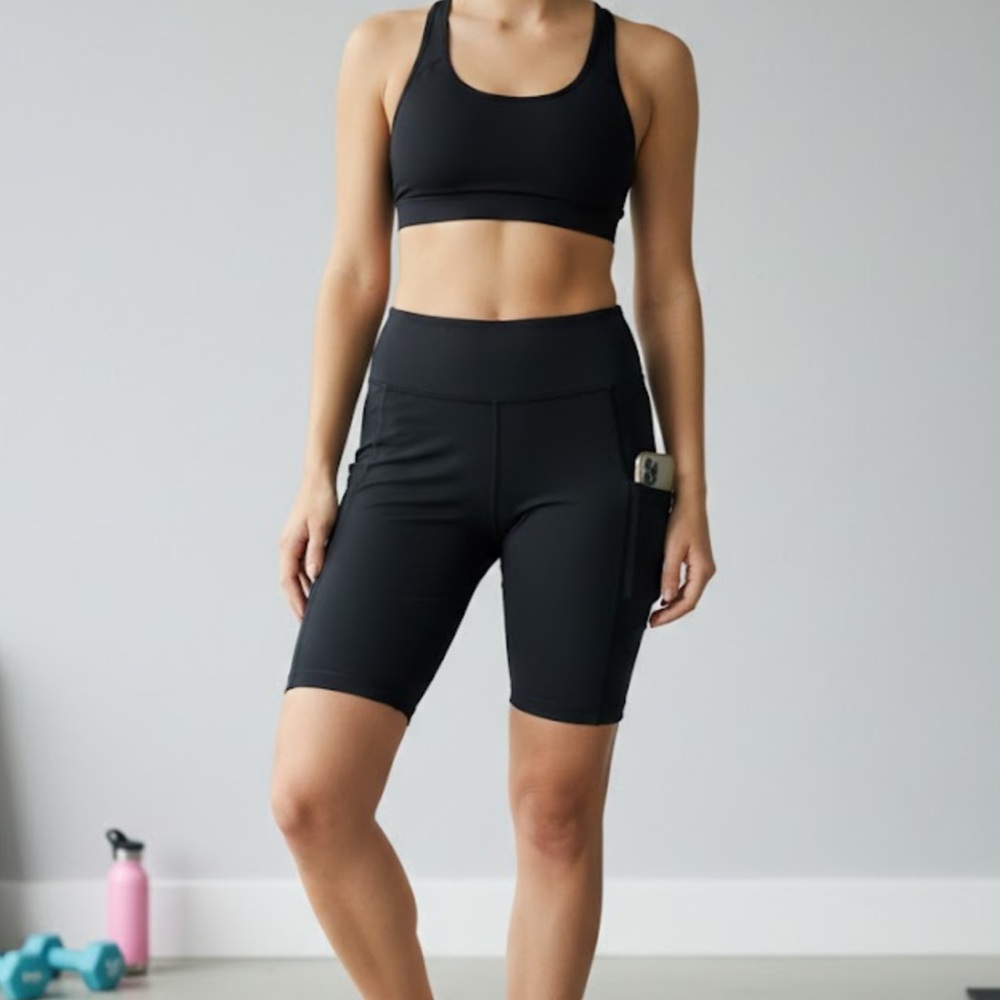 Lucky Brand Women's Black Bike Shorts
